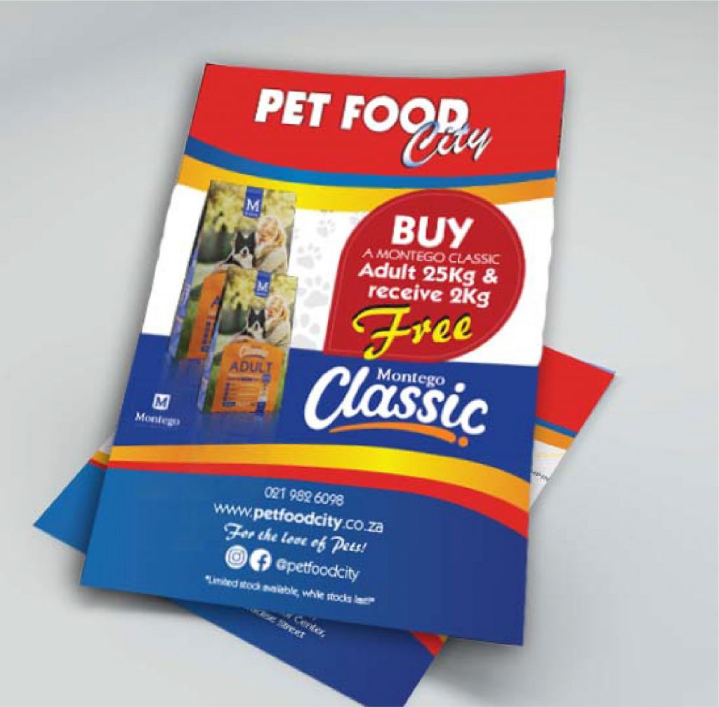 pet food city flyers mockup