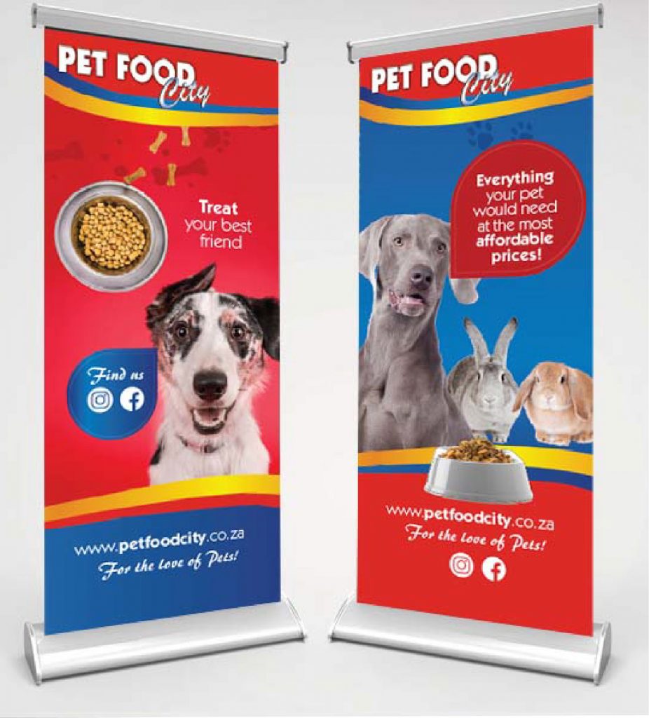 pet food city banners mockup